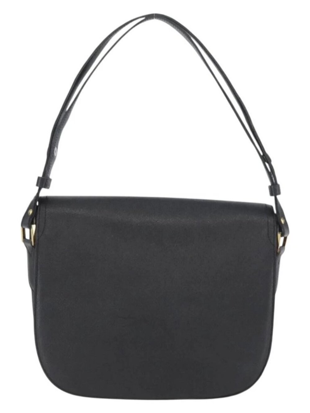 SAINT LAURENT Shoulder Bag Leather Black Gold Auth bs33997 - Picture 4 of 16